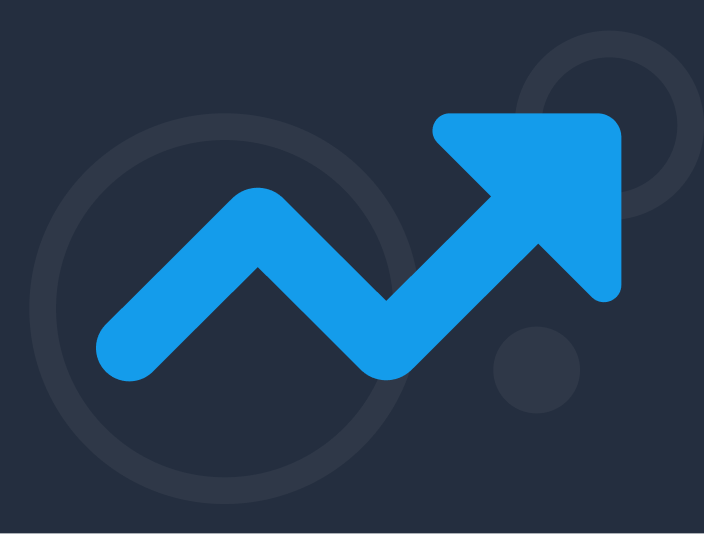 Illustrative image showing a chart going up.