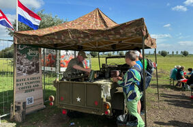Mobiele koffiebar US Army style
