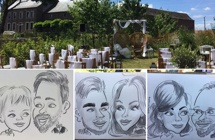 Caricatures lors d'un mariage à Éghezée - Foto 1