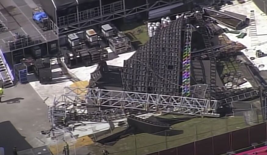 Giant Video Wall Collapses Day before Music Festival