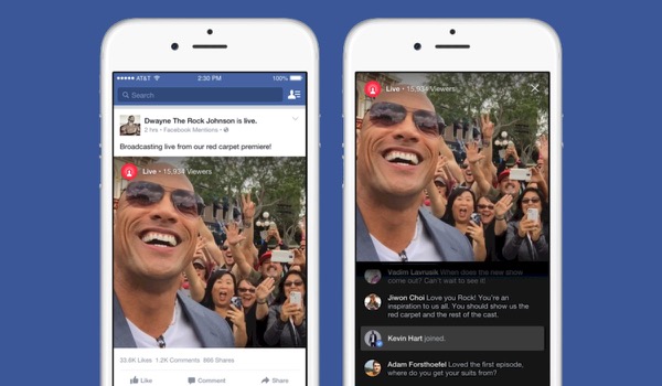 Facebook Launches Live Streaming Feature Facebook Launches Live Streaming Feature